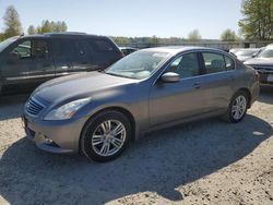 Salvage cars for sale from Copart Arlington, WA: 2012 Infiniti G25