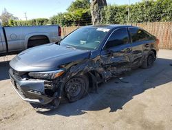 Salvage cars for sale from Copart San Martin, CA: 2022 Honda Civic LX