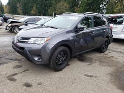 Salvage cars for sale from Copart Arlington, WA: 2014 Toyota Rav4 LE
