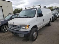 Ford salvage cars for sale: 2001 Ford Econoline E350 Super Duty Van