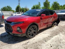 Salvage cars for sale from Copart Midway, FL: 2022 Chevrolet Blazer RS