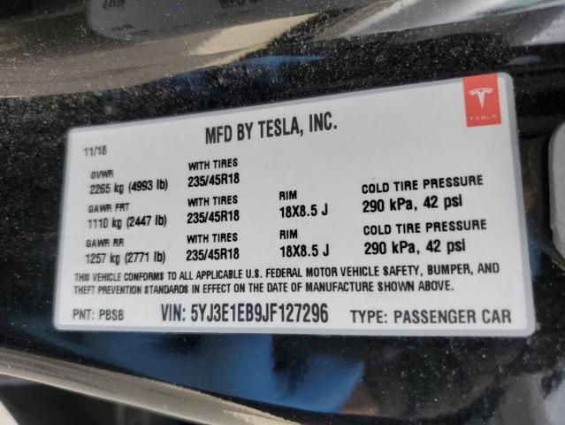 2018 Tesla Model 3