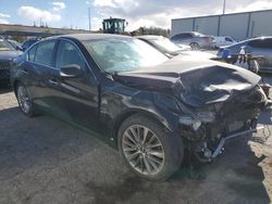 Salvage cars for sale from Copart Punta Gorda, FL: 2018 Infiniti Q50 Luxe