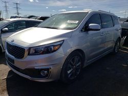 KIA Sedona SXL salvage cars for sale: 2016 KIA Sedona SXL