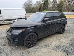 Salvage cars for sale from Copart Concord, NC: 2018 Land Rover Range Rover HSE