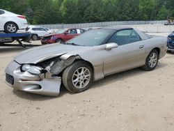 Chevrolet salvage cars for sale: 2002 Chevrolet Camaro