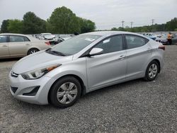 Vehiculos salvage en venta de Copart Mocksville, NC: 2016 Hyundai Elantra SE