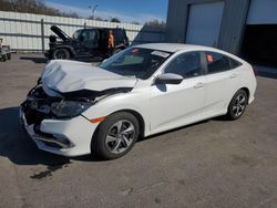 Salvage cars for sale from Copart Assonet, MA: 2019 Honda Civic LX