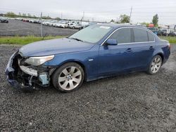 BMW salvage cars for sale: 2007 BMW 525 I