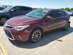 Salvage cars for sale from Copart Grand Prairie, TX: 2016 Toyota Avalon XLE