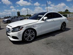 Salvage cars for sale from Copart Miami, FL: 2016 Mercedes-Benz C300