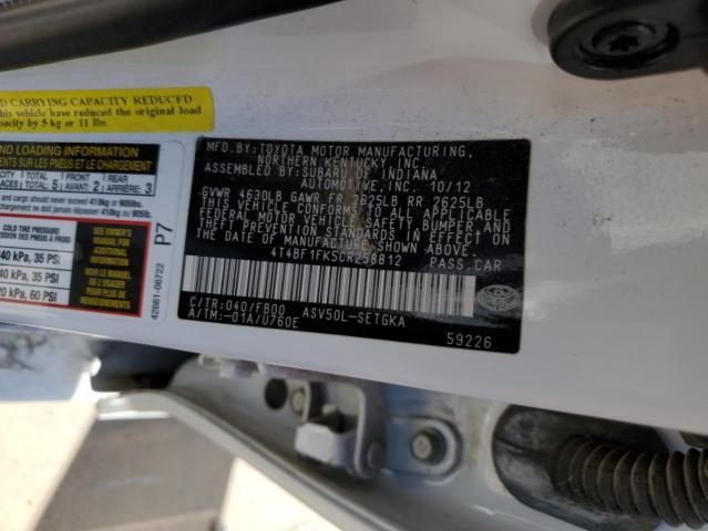 2012 Toyota Camry Base