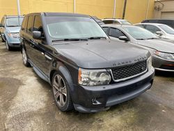 Land Rover Range Rover salvage cars for sale: 2012 Land Rover Range Rover Sport HSE