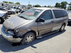 Salvage cars for sale from Copart Sacramento, CA: 1998 Toyota Sienna LE