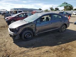 Honda Civic salvage cars for sale: 2015 Honda Civic EXL