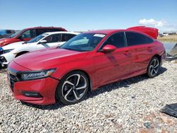 Honda Accord Sport salvage cars for sale: 2018 Honda Accord Sport