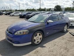 Chevrolet Montecarlo salvage cars for sale: 2006 Chevrolet Monte Carlo SS