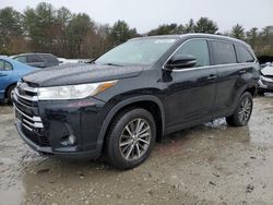 Salvage cars for sale from Copart Mendon, MA: 2019 Toyota Highlander SE