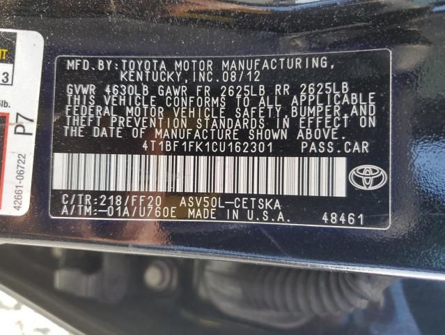 2012 Toyota Camry Base