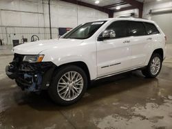 Jeep salvage cars for sale: 2018 Jeep Grand Cherokee Summit