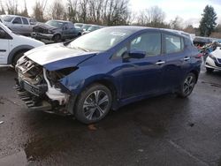 Nissan salvage cars for sale: 2020 Nissan Leaf SV Plus