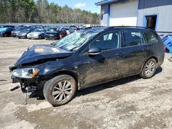 Salvage cars for sale from Copart Lyman, ME: 2016 Volkswagen Golf Sportwagen S