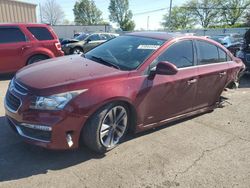 Salvage cars for sale from Copart Moraine, OH: 2015 Chevrolet Cruze LTZ
