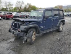 Salvage cars for sale from Copart Grantville, PA: 2013 Jeep Wrangler Unlimited Sport