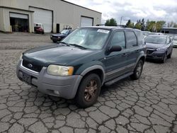 Salvage cars for sale from Copart Woodburn, OR: 2002 Ford Escape XLT