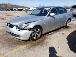 BMW salvage cars for sale: 2008 BMW 528 I