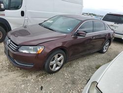 Volkswagen Vehiculos salvage en venta: 2013 Volkswagen Passat SE