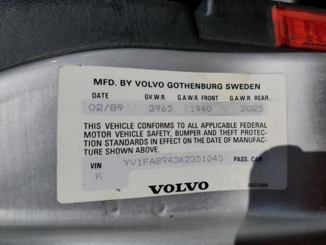 1989 Volvo 740 GLE