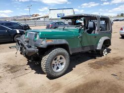 Salvage cars for sale from Copart Colorado Springs, CO: 1992 Jeep Wrangler / YJ