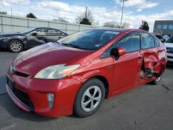 Salvage cars for sale from Copart Littleton, CO: 2013 Toyota Prius