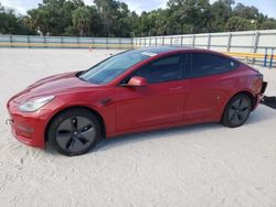 Vehiculos salvage en venta de Copart Fort Pierce, FL: 2018 Tesla Model 3