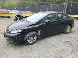 Honda Civic salvage cars for sale: 2013 Honda Civic LX