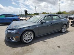 Audi salvage cars for sale: 2019 Audi A4 Premium Plus