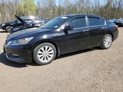 Salvage cars for sale from Copart Ontario Auction, ON: 2015 Honda Accord EXL