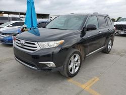 2013 Toyota Highlander Limited en venta en Grand Prairie, TX