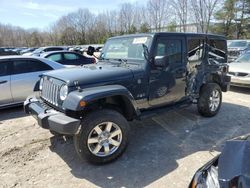 Jeep salvage cars for sale: 2017 Jeep Wrangler Unlimited Sahara