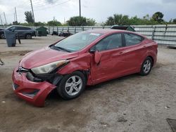 Salvage cars for sale from Copart Miami, FL: 2014 Hyundai Elantra SE