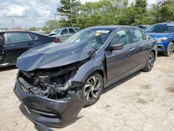 Honda Accord LX salvage cars for sale: 2017 Honda Accord LX