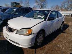 Salvage cars for sale from Copart Elgin, IL: 2001 Honda Civic LX