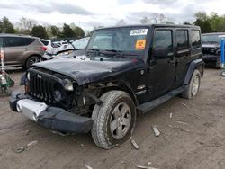 Jeep salvage cars for sale: 2012 Jeep Wrangler Unlimited Sahara