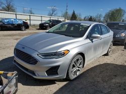 Ford salvage cars for sale: 2019 Ford Fusion SEL