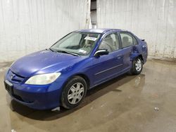 Honda Civic dx vp salvage cars for sale: 2004 Honda Civic DX VP