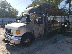 Salvage cars for sale from Copart Riverview, FL: 2003 Ford Econoline E450 Super Duty Cutaway Van