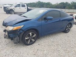 Salvage cars for sale from Copart New Braunfels, TX: 2015 Honda Civic EX