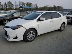 Toyota Corolla l salvage cars for sale: 2018 Toyota Corolla L