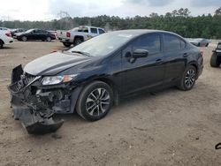 Honda salvage cars for sale: 2015 Honda Civic EX